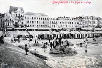 postkaart van Blankenberge La digue et la plage