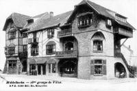 carte postale ancienne de Middelkerke 18eme groupe de Villas