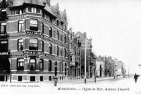 carte postale ancienne de Middelkerke Digue de Mer, avenue Léopold