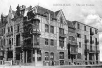 carte postale ancienne de Middelkerke Villa les Oiseaux