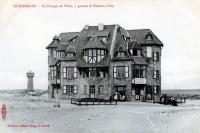 carte postale ancienne de Duinbergen Un groupe de villas, à gauche le château d'eau