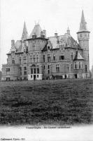 carte postale ancienne de Ypres Vlamertinge - Le château (façade arrière)