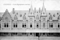 postkaart van Kortrijk Ecole régimentaire, intérieur