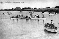 carte postale ancienne de Heyst Chalet Belle-Vue. Le lac