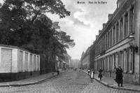 carte postale ancienne de Menin Rue de la Gare