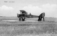 carte postale ancienne de Aéroports Evere - Avion militaire