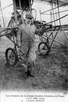 postkaart van Piloten Grande semaine d'aviation de Rouen. L'aviateur Morane