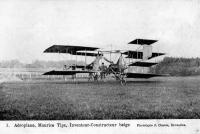 carte postale ancienne de Avions Aéroplane Maurice Tips, inventeur-constructeur belge