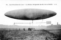 carte postale ancienne de Dirigeables Le ballon dirigeable de M. de la Vaux