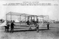 carte postale ancienne de Avions Le capitaine Ferber procède à Issy aux essais de son biplan.
