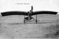 carte postale ancienne de Avions Le Monoplan de Debongnie, Ingénieur-constructeur à NieuportBains