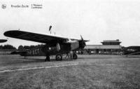 carte postale ancienne de Aéroports Knocke-Zoute L'Aérogare