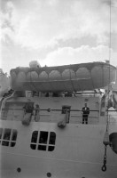  Sur le pont au départ du paquebot