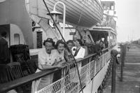 OSTENDE Embarquement  à bord de la malle Joséphine-Charlotte