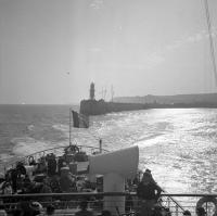Mer du Nord Retour de la malle Prince Baudouin vers Ostende