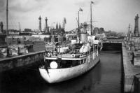 Ostende Le yacht Shemara dans le port d'Ostende