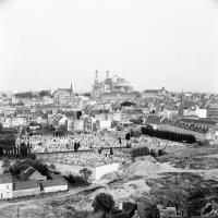 Ganshoren  Vue sur l'ancien cimetière et maisons de la rue Auguste De Cock