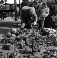 Bruxelles Vieux marché place du jeu de balle. Les vieux téléphones.