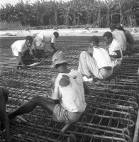  Ferraillage avant le coulage du béton par les employés de la Socol