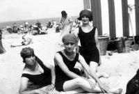 Heyst Baigneuses sur la plage