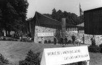 Expo58 Bruxelles Avenue de l'Amérique Latine et le pavillon du Mexique