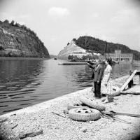 Lanaye A la jonction du canal et de la Meuse