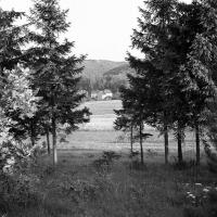 Belvaux Vue sur la rue des Pairées depuis la campagne