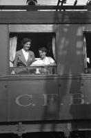 Belgique A bord d'un train C.F.B. (chemins de fer Belges)