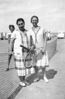  Tennis op de strand