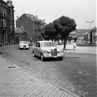 Mariage en Mercedes Mercedes 180D modèle 1955