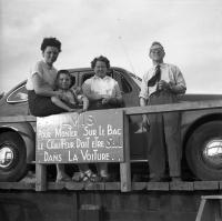  A bord du bac avec l'opel Kapitan