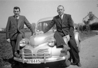  Panhard Dyna modèle 1954; première voiture avec une carrosserie en alu.